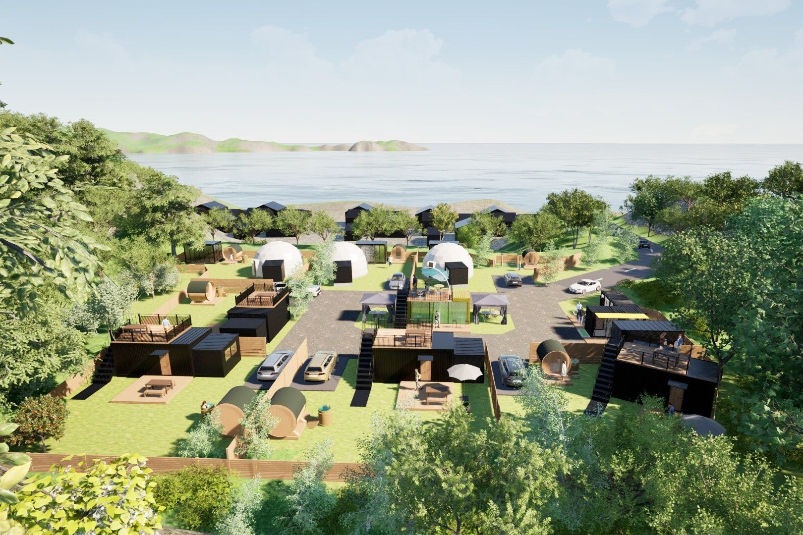 関西 グランピング サウナ 外気浴