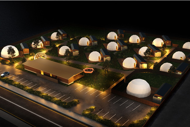 グランドーム福岡ふくつ グランピング