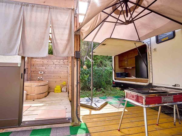 Cottage Harvest tree 露天風呂 アスレチック トレーラーハウス