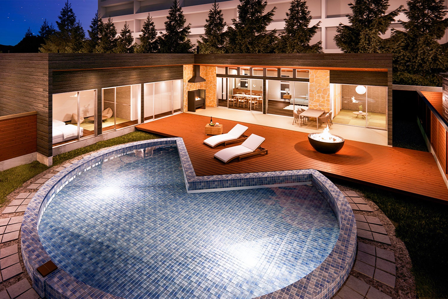 プライベートヴィラグランピング富士山中湖