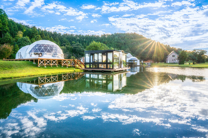 グランピング ドームテント おしゃれ