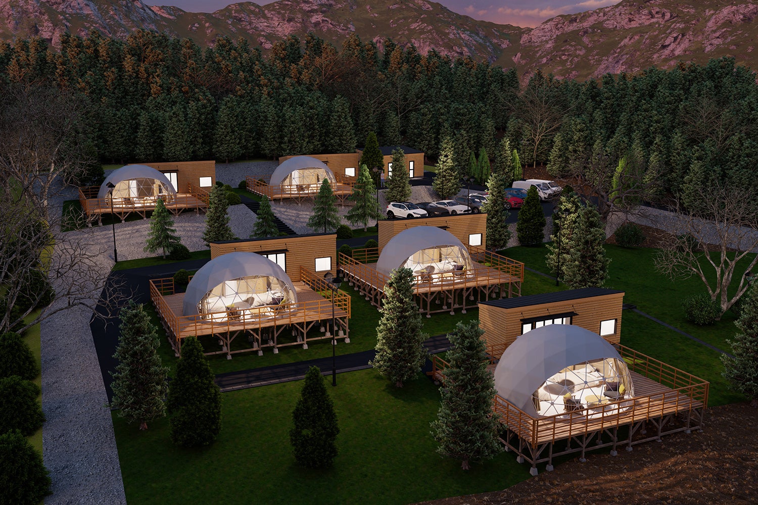 グランファーム富士河口湖 パノラマビュー ドームテント