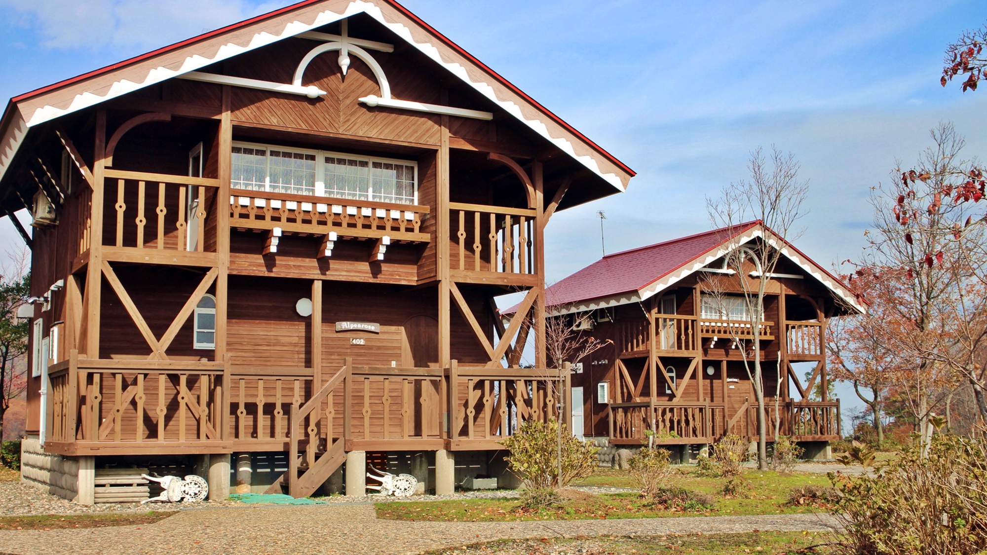 アローザ温泉 イオックスヴァルト 大型コテージ